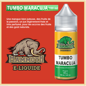 Tumbo Maracuja  (100ml) Mammoth  E-liquide