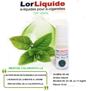 E-liquide Menthe Chlorophylle LorLiquide