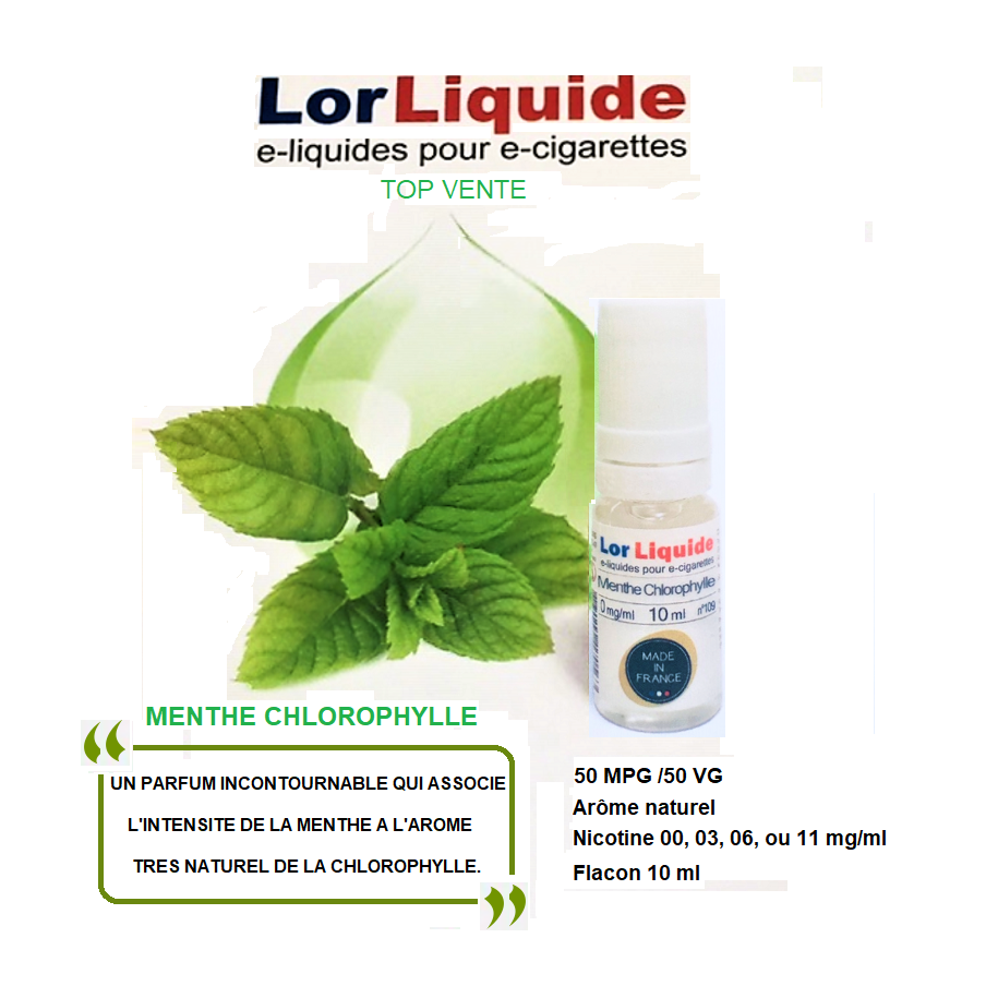 E-liquide Menthe Chlorophylle LorLiquide