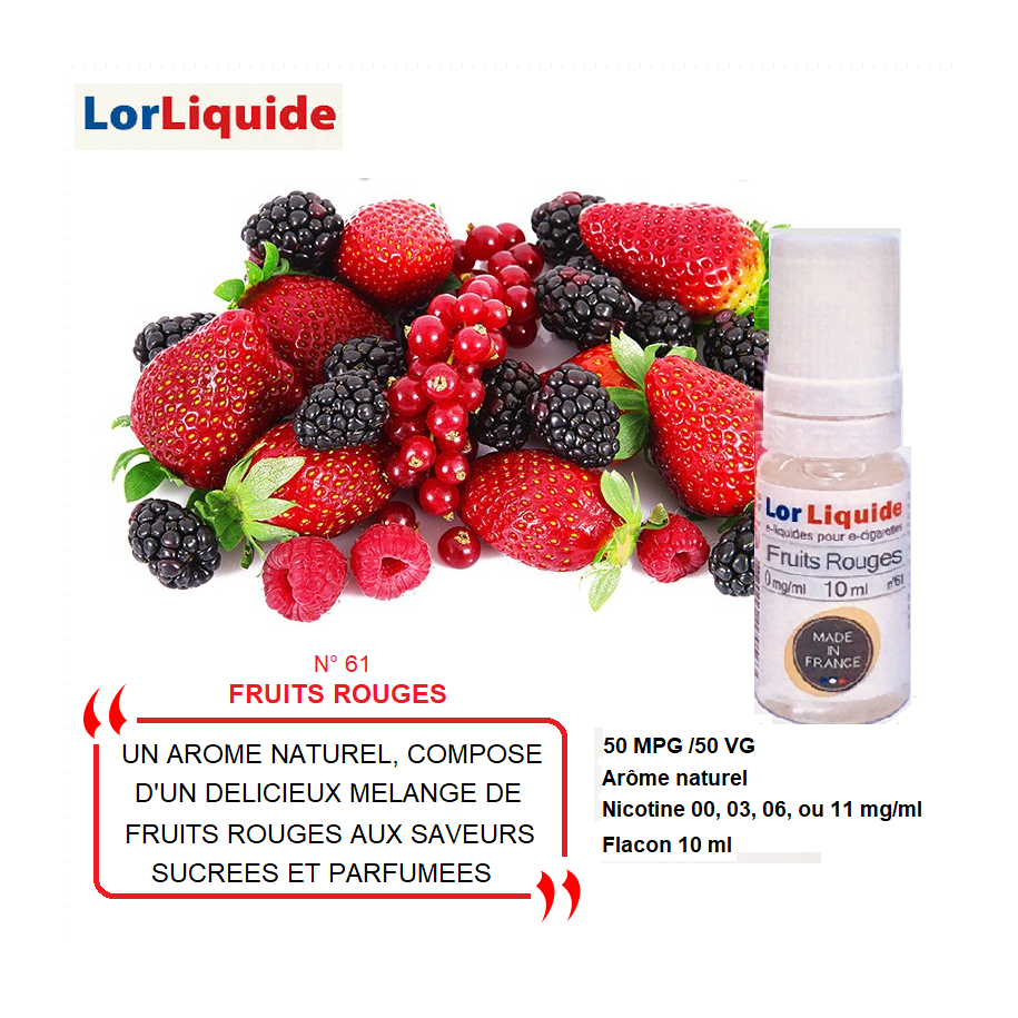 E-liquide Fruits Rouges LorLiquide