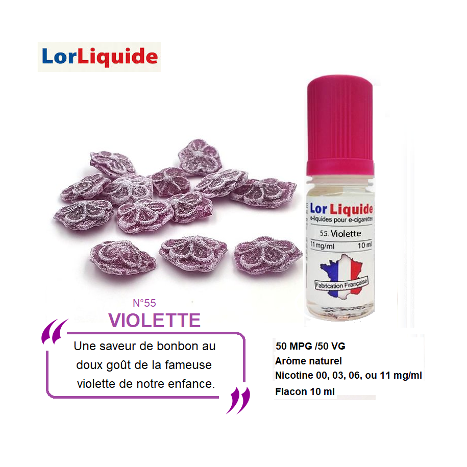 E-liquide Violette LorLiquide