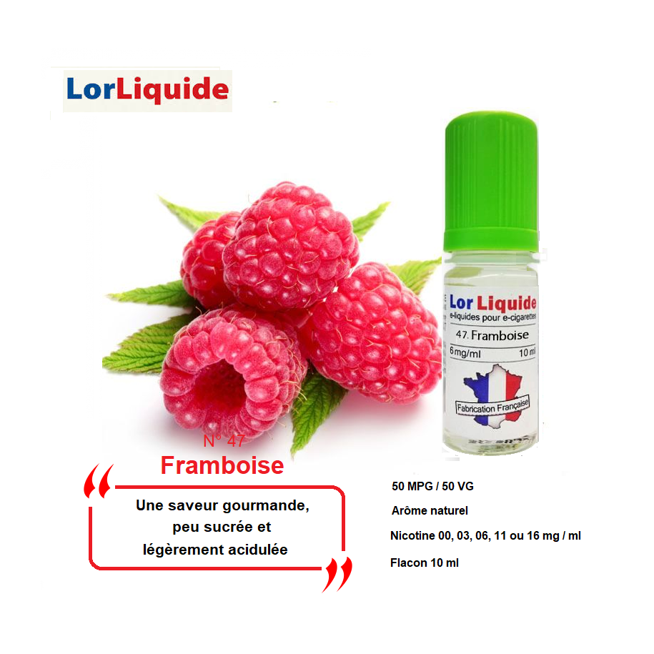 E-liquide Framboise LorLiquide