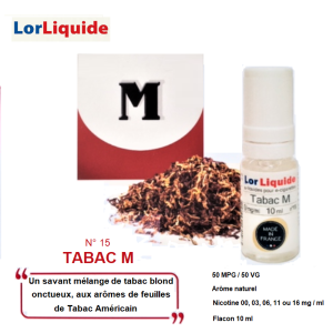 E-liquide Tabac M LorLiquide