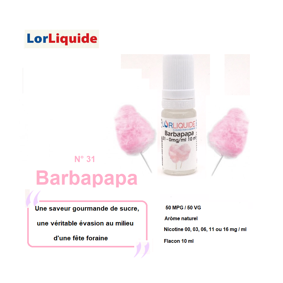 E-Liquide Barbapapa LorLiquide