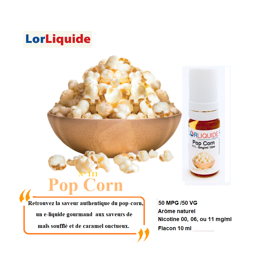 E-liquide Pop Corn LorLiquide