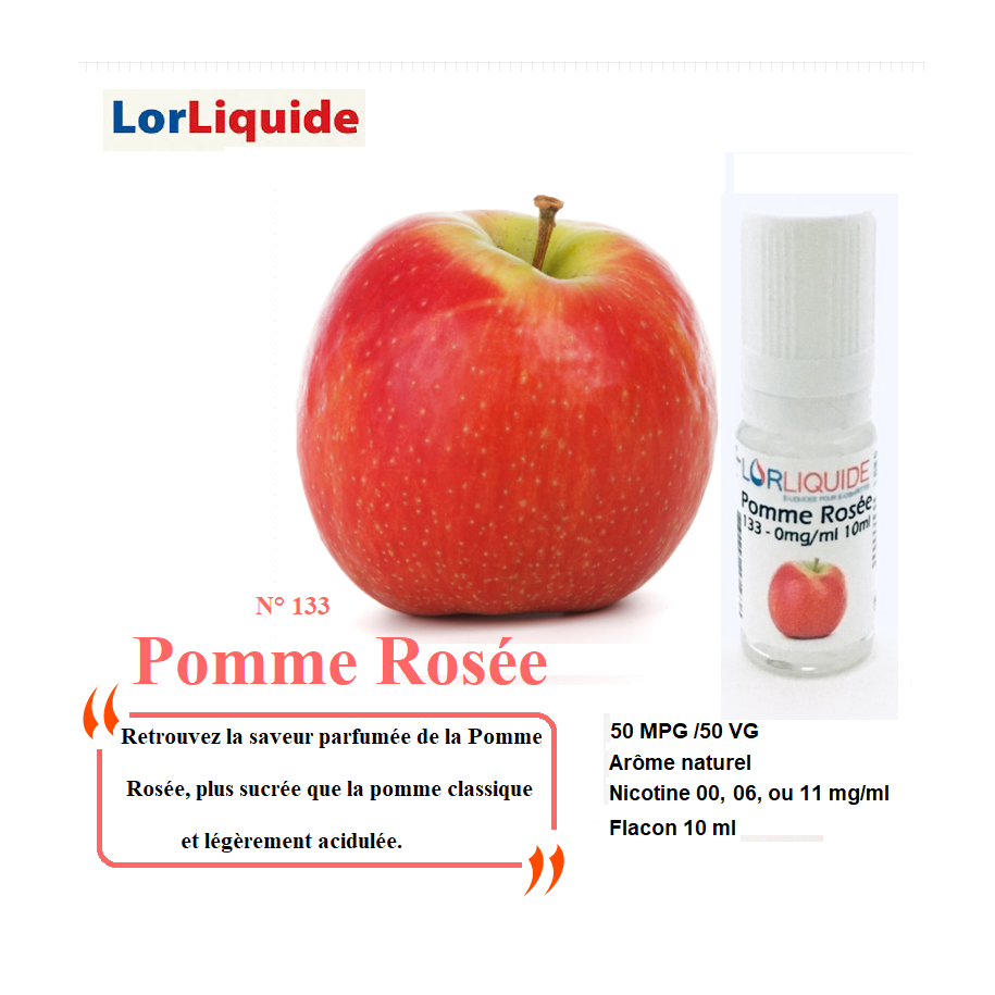 E-liquide Pomme Rosée LorLiquide