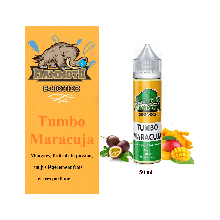 Tumbo Maracuja (50ml) Mammoth E-liquide