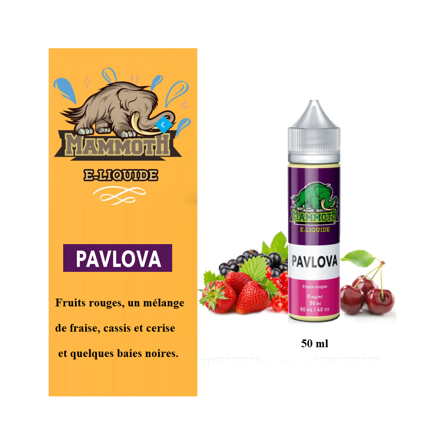 Pavlova  (50ml) Mammoth  E-liquide