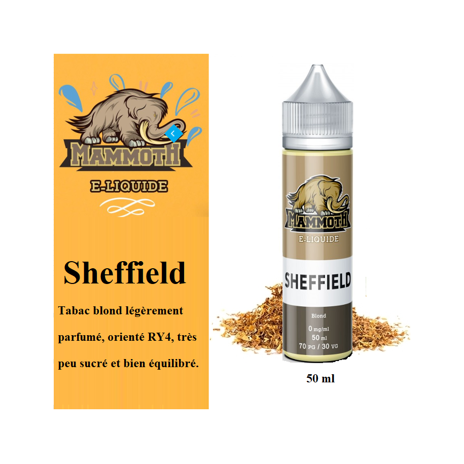Sheffield  (50ml) Mammoth  E-liquide
