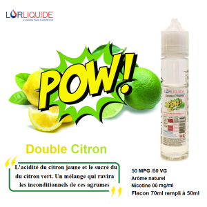 E-liquide Double Citron 50ml LorLiquide