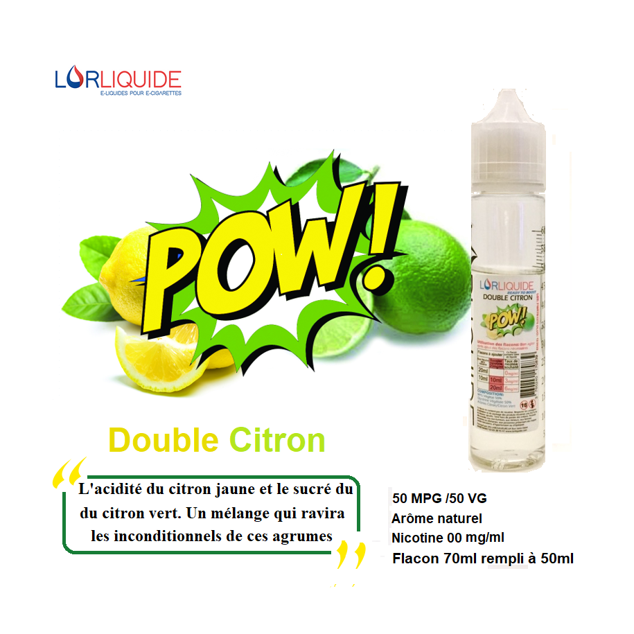 E-liquide Double Citron 50ml LorLiquide