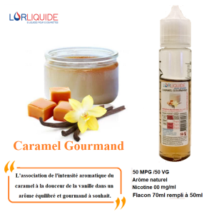 E-liquide Caramel Gourmand 50ml LorLiquide