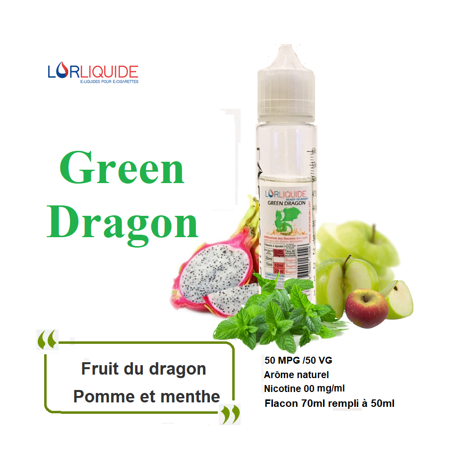 E-liquide Green Dragon 50ml LorLiquide
