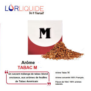 Arôme concentré Saveur Tabac M LorLiquide (10ml)