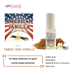 E-liquide Tabac USA Vanille LorLiquide