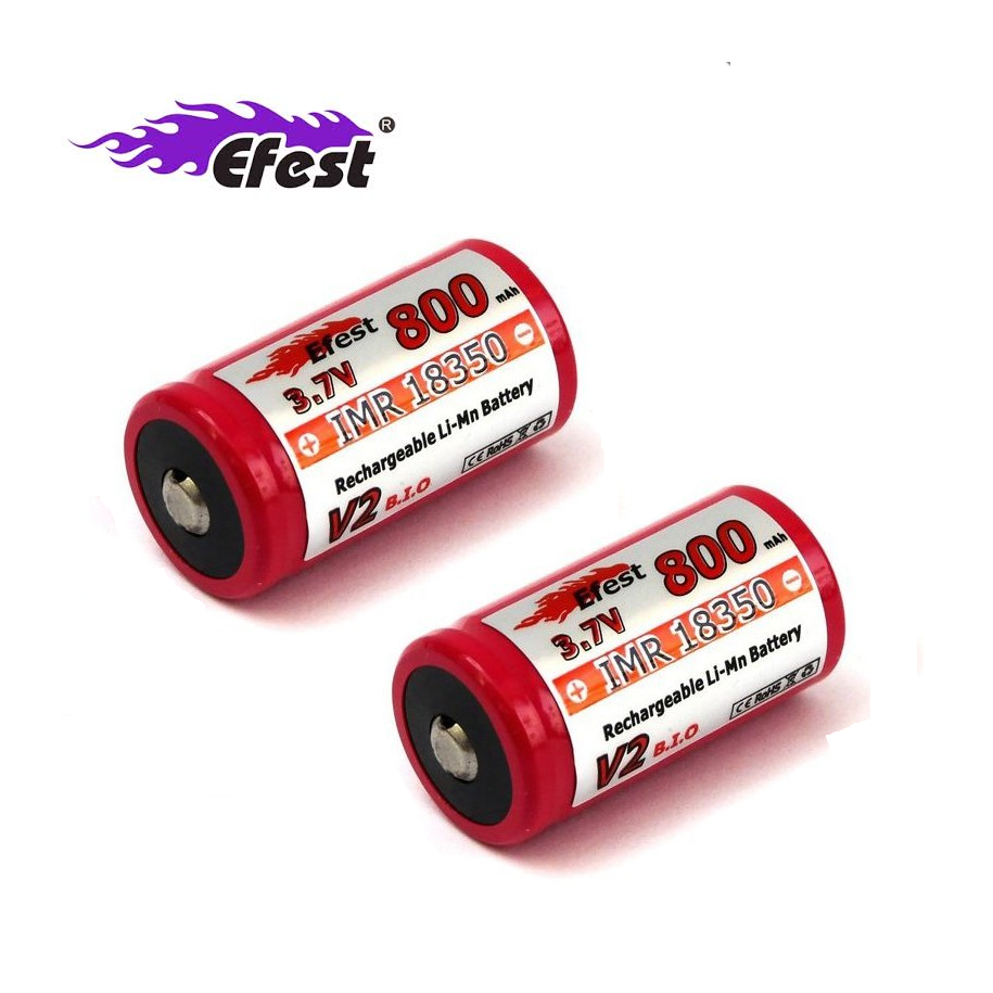 Accu EFEST IMR 18350 v2 - 800mAh