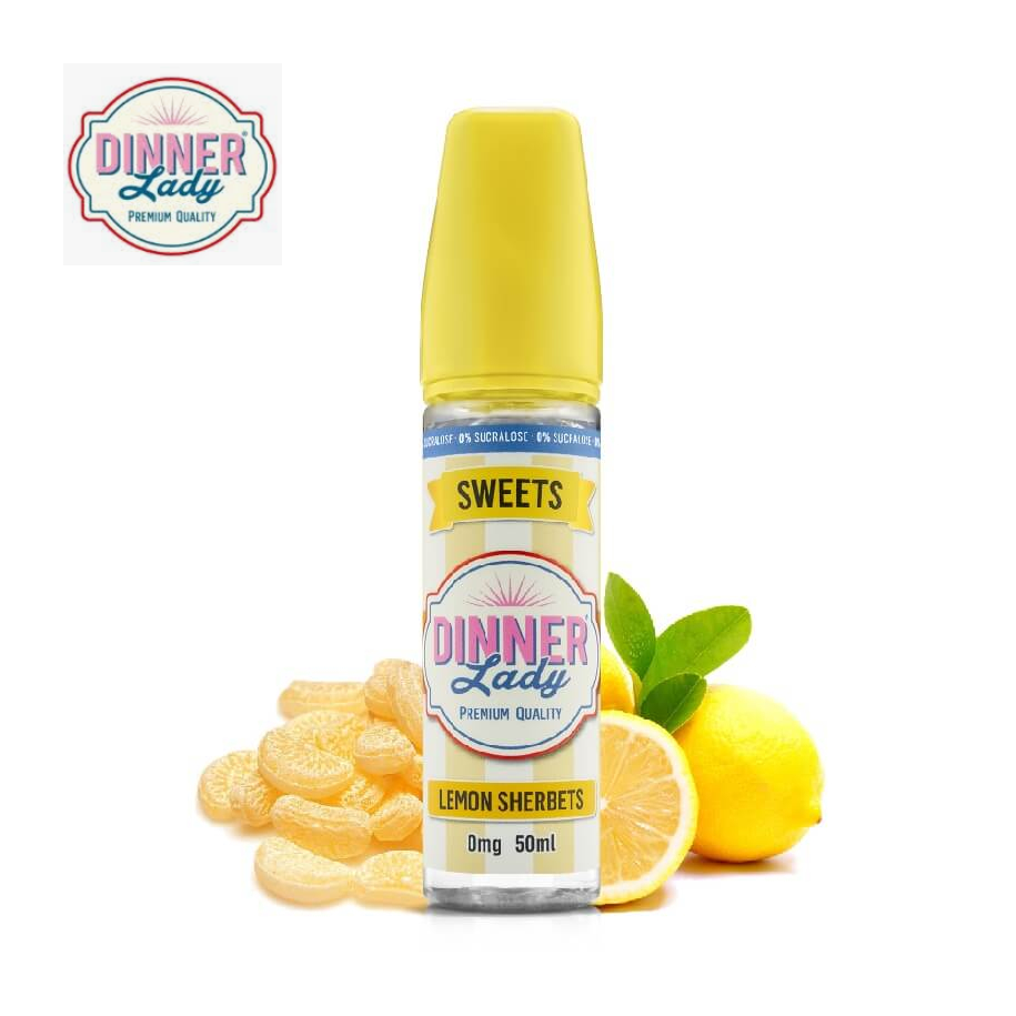 Lemon Sherbets Ice 50ml 0% Sucralose - Dinner Lady