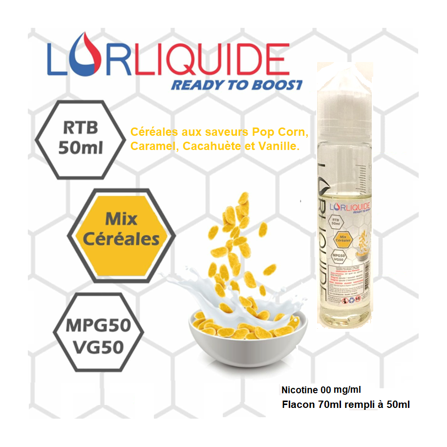 E-liquide Mix Céréales 50ml LorLiquide