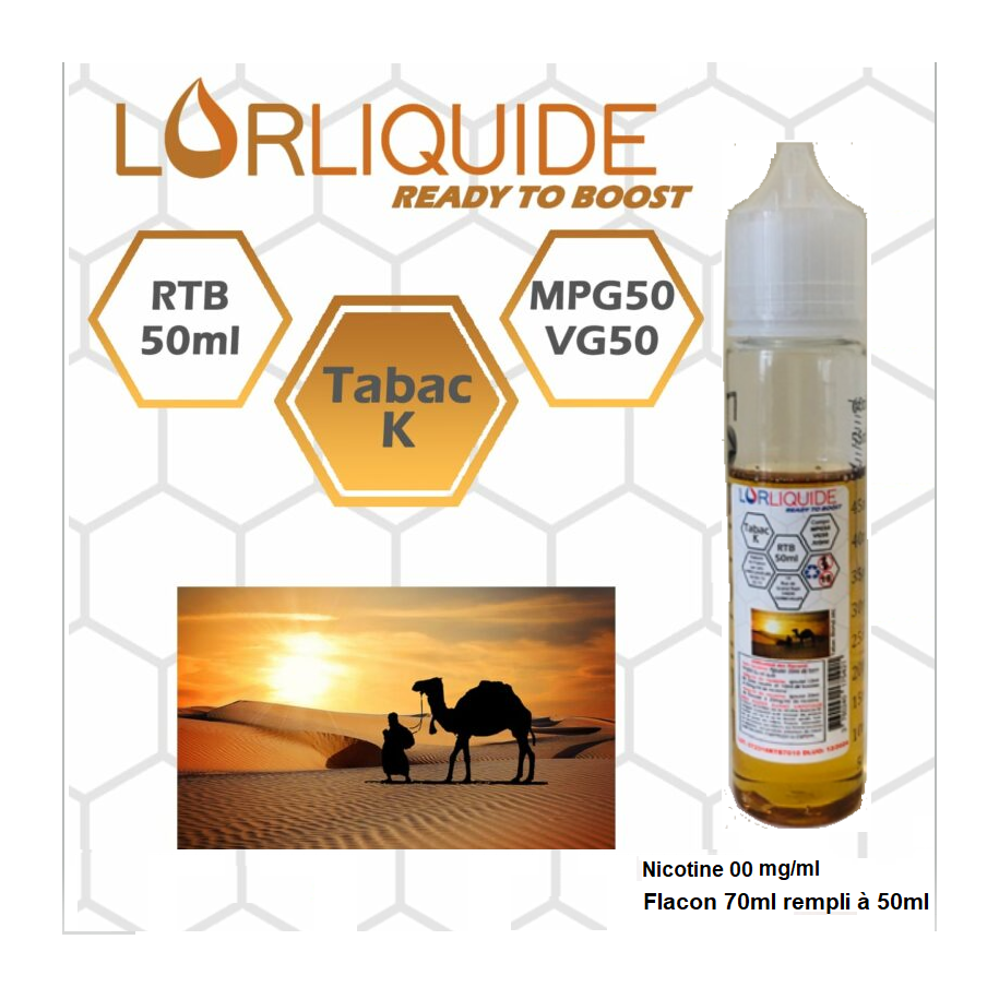 E-liquide Tabac K 50ml LorLiquide