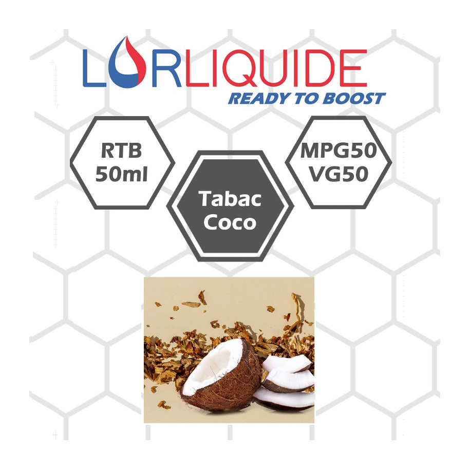 E-liquide Tabac Coco 50ml LorLiquide