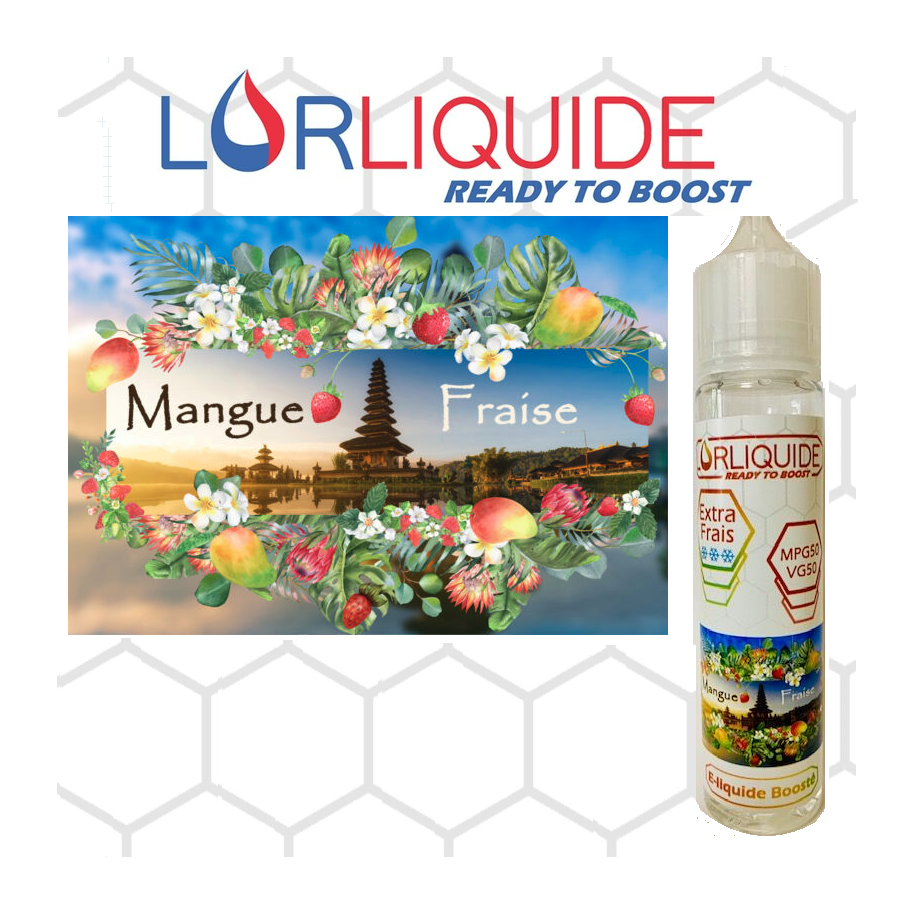 E-liquide Mangue / Fraise Extra Frais 50ml LorLiquide