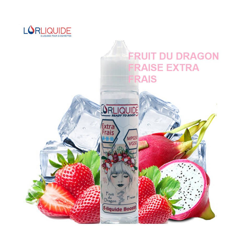 E-liquide Fruit du Dragon / Fraise Extra Frais 50ml LorLiquide