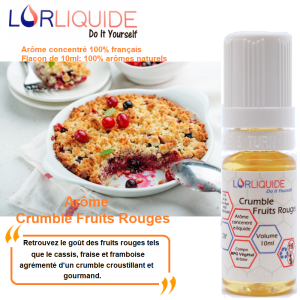 Arôme concentré Saveur Crumble Fruits Rouges LorLiquide (10ml)
