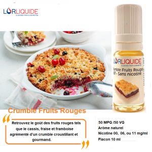 E-liquide Crumble Fruits Rouges Lor Liquide